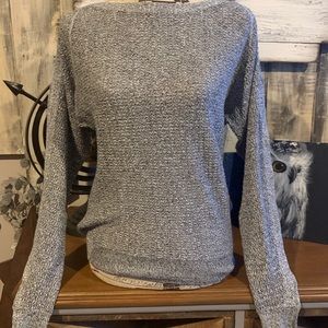 NWT All Saints Gray Marled Knit Sweater Small